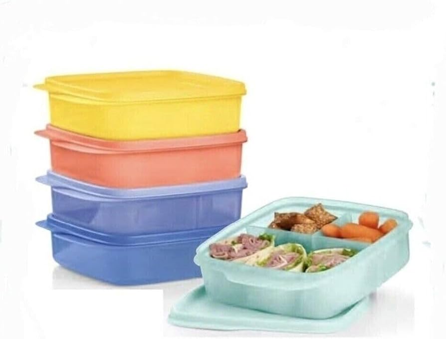Amazon.com: Tupperware Eco Lunch It Divided Container Set of 5