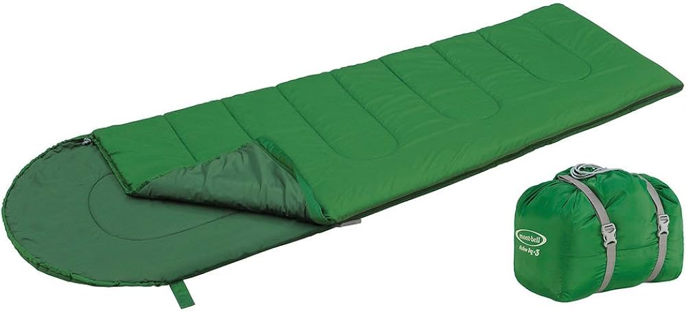 Amazon.co.jp: モンベル(mont-bell) 寝袋 ホローバック #3 グリーン