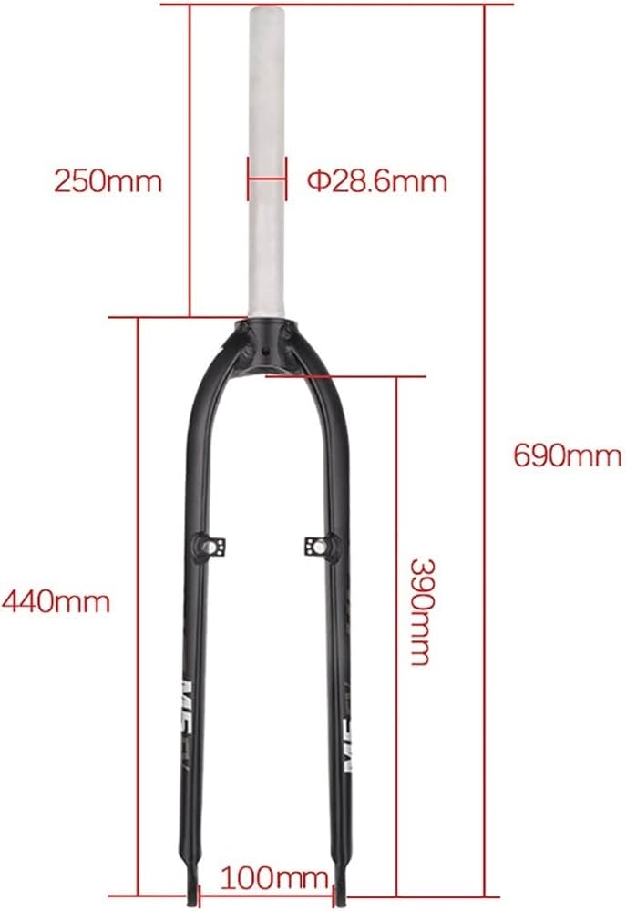 Amazon.co.jp: マウンテンバイク用フォーク リジッドアルミニウム 26