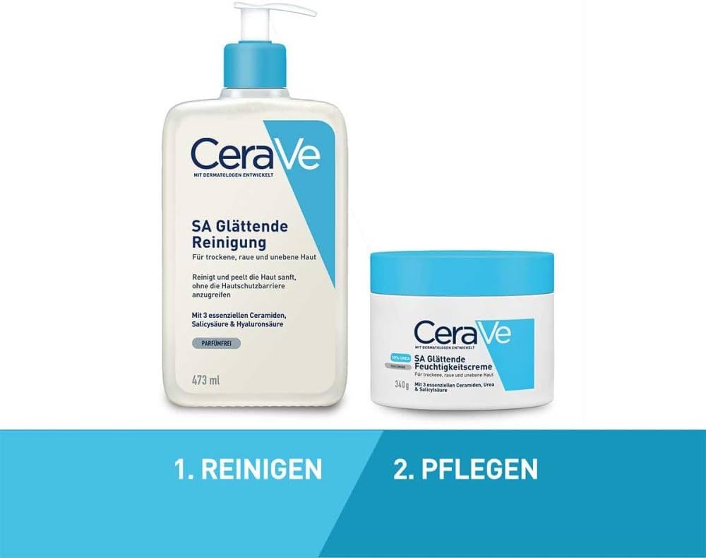 Amazon | CeraVe - SA Smoothing Cleanser for Dry, Rough and Uneven