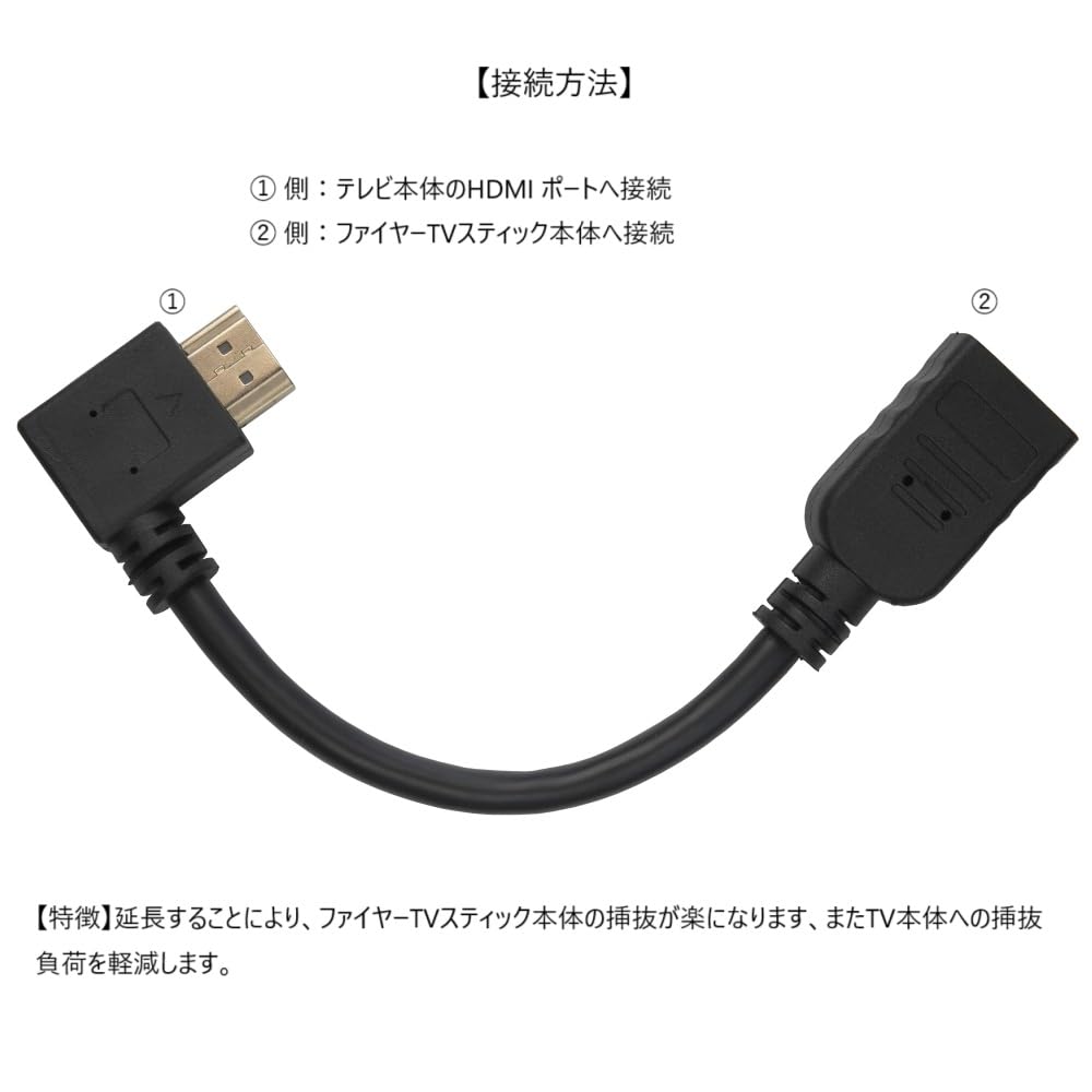 Amazon | 【Fire TV Stick・ファイヤーTVスティック・対応】HDMI 超