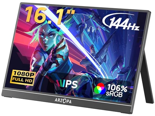 Amazon.co.jp: ARZOPA 16.1インチ ゲーミングモニター 144Hz モバイル