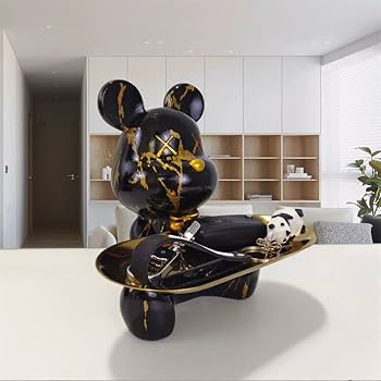 Amazon.co.jp: Homilius 暴力熊 金属 トレイ 皿を捧げるクマ くま