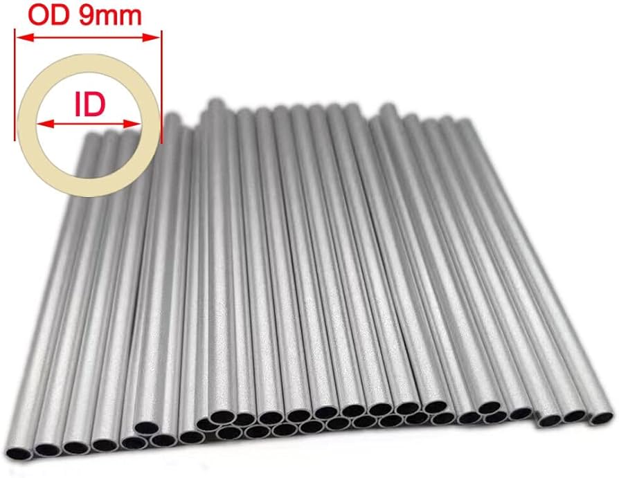 Amazon.co.jp: OD9mm 6061 アルミチューブ パイプ 外径9mm 内径8mm 7mm