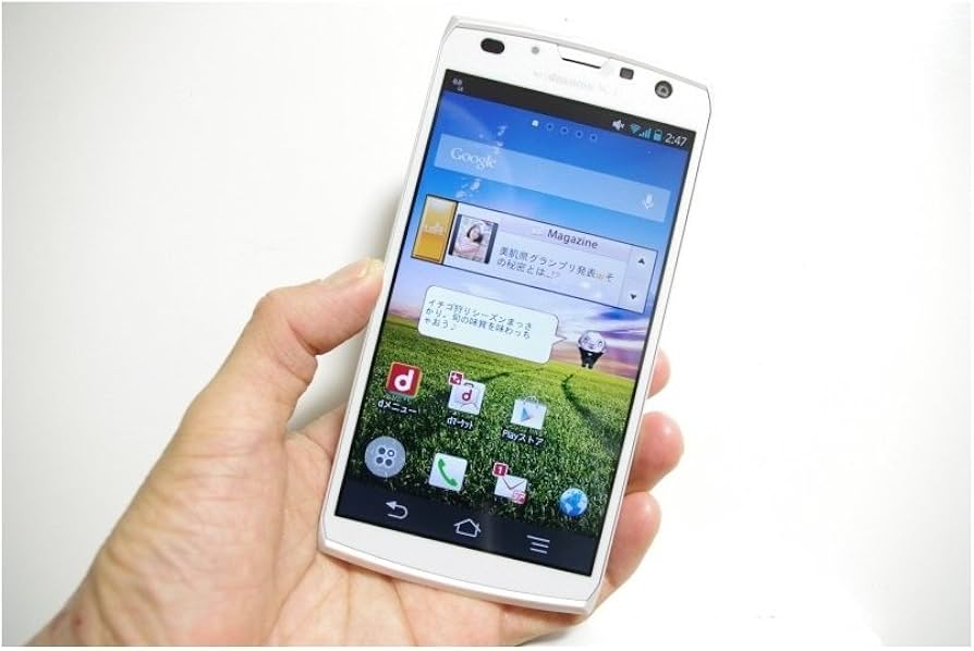 Amazon | 携帯電話 docomo F-02E ARROWS X ホワイト 白ロム | 富士通