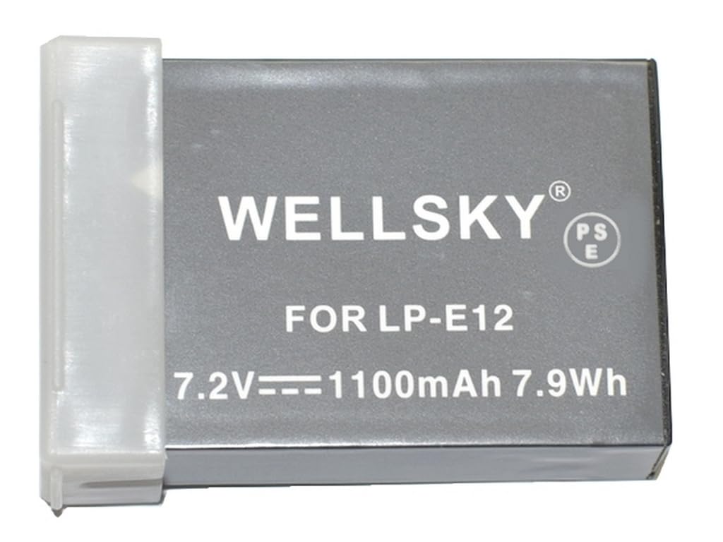 Amazon | Canon LP-E12 互換バッテリー EOS Kiss X7/ EOS M/ EOS M2