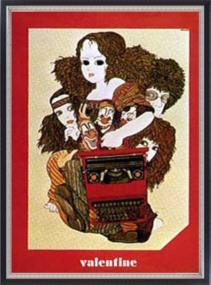 Amazon.co.jp: ポスター 伊坂 芳太良 Poster for Valentine(1969) 額装