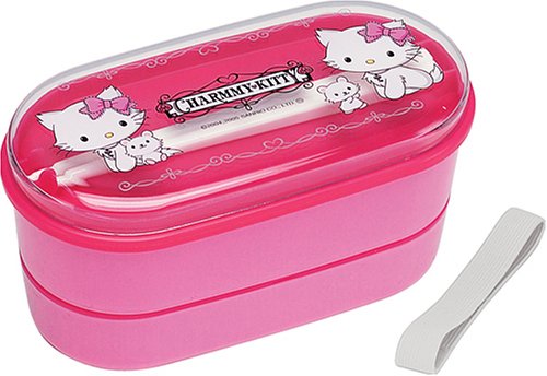 Amazon｜チャーミーキティ ランチボックス(2段・ハシ・ベルト付) SX2