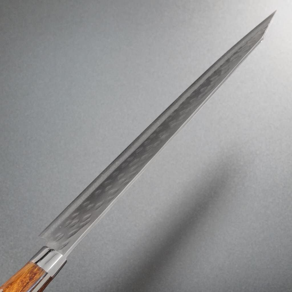 Amazon | 佐治作 佐治武士 切付牛刀 SRS13 粉末ハイス鋼 ダマスカス 槌