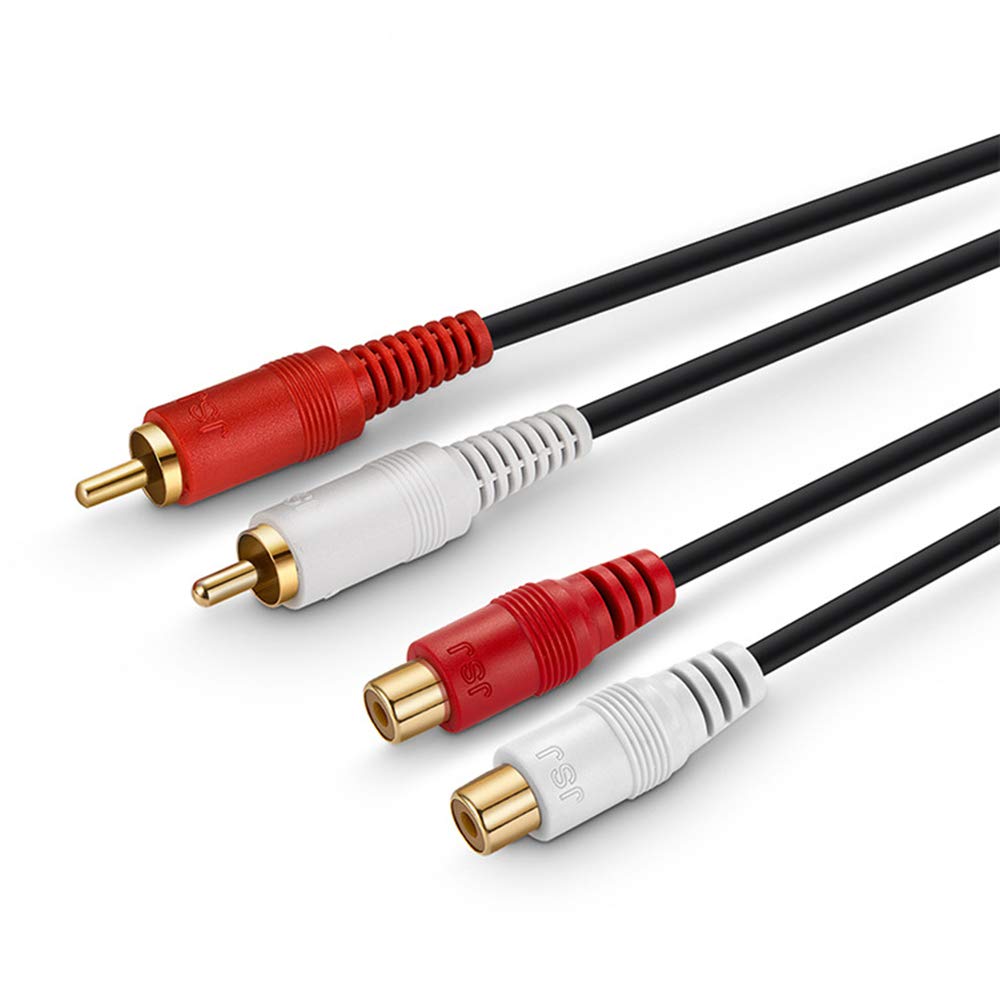 Amazon | AUDIO延長ケーブル RCAオーディオケーブル 映像・ステレオ