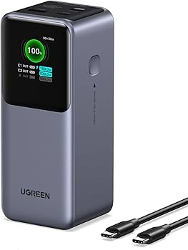 Amazon | UGREEN モバイルバッテリー (20000mAh・130W) 3ポート USB-C