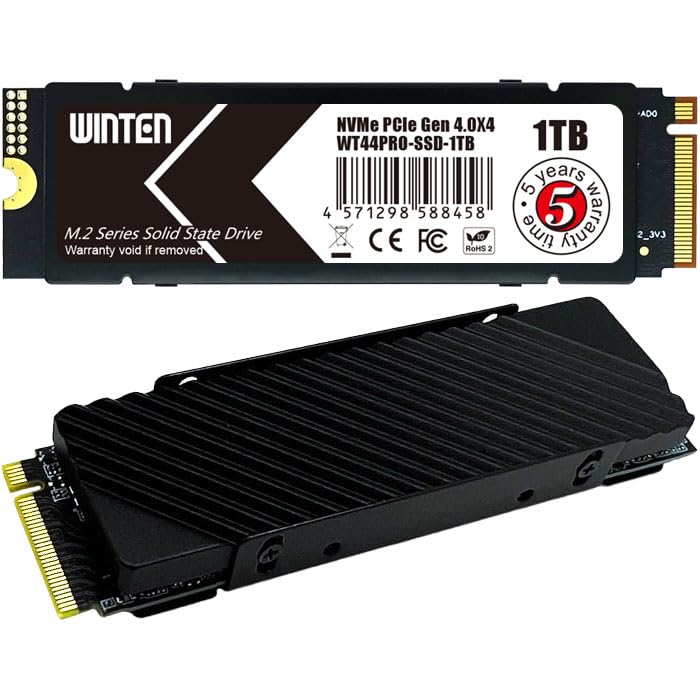 Amazon | WINTEN SSD 1TB M.2 2280 NVMe PCIe Gen4x4 最大読取7000MB/s