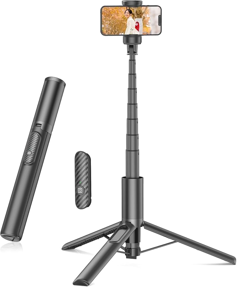 Amazon | Gahenwo 自撮り棒 [153cm収納一体式] スマホ 三脚 スマホ