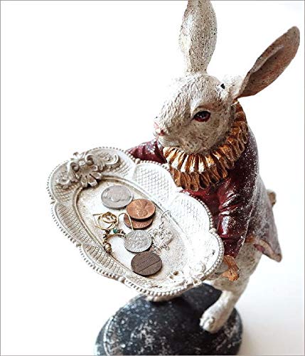 Amazon.co.jp: アクセサリートレイ うさぎ ウサギ 置物 置き物 雑貨