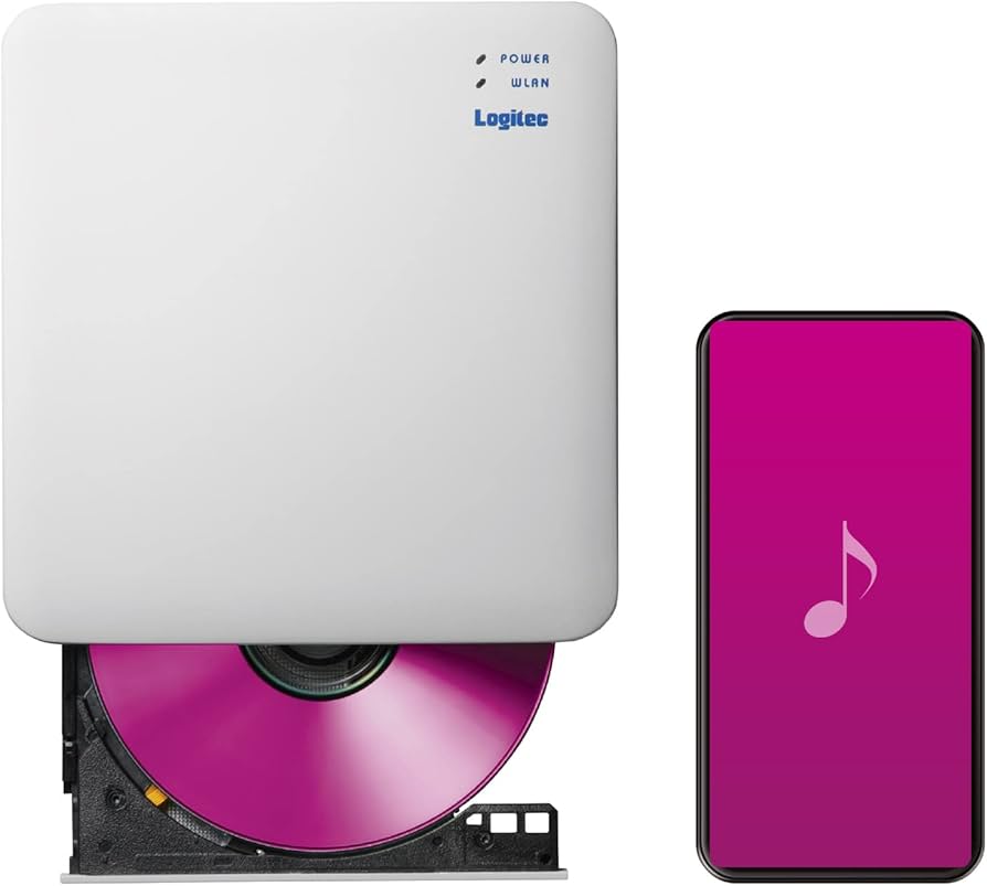 Amazon.co.jp: ロジテック スマホでCD スマホ 取り込み Wi-Fiモデル