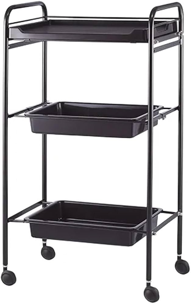 Amazon.co.jp: シンプルワゴン 3段 引出し付 幅48.5×奥行30×高さ86cm