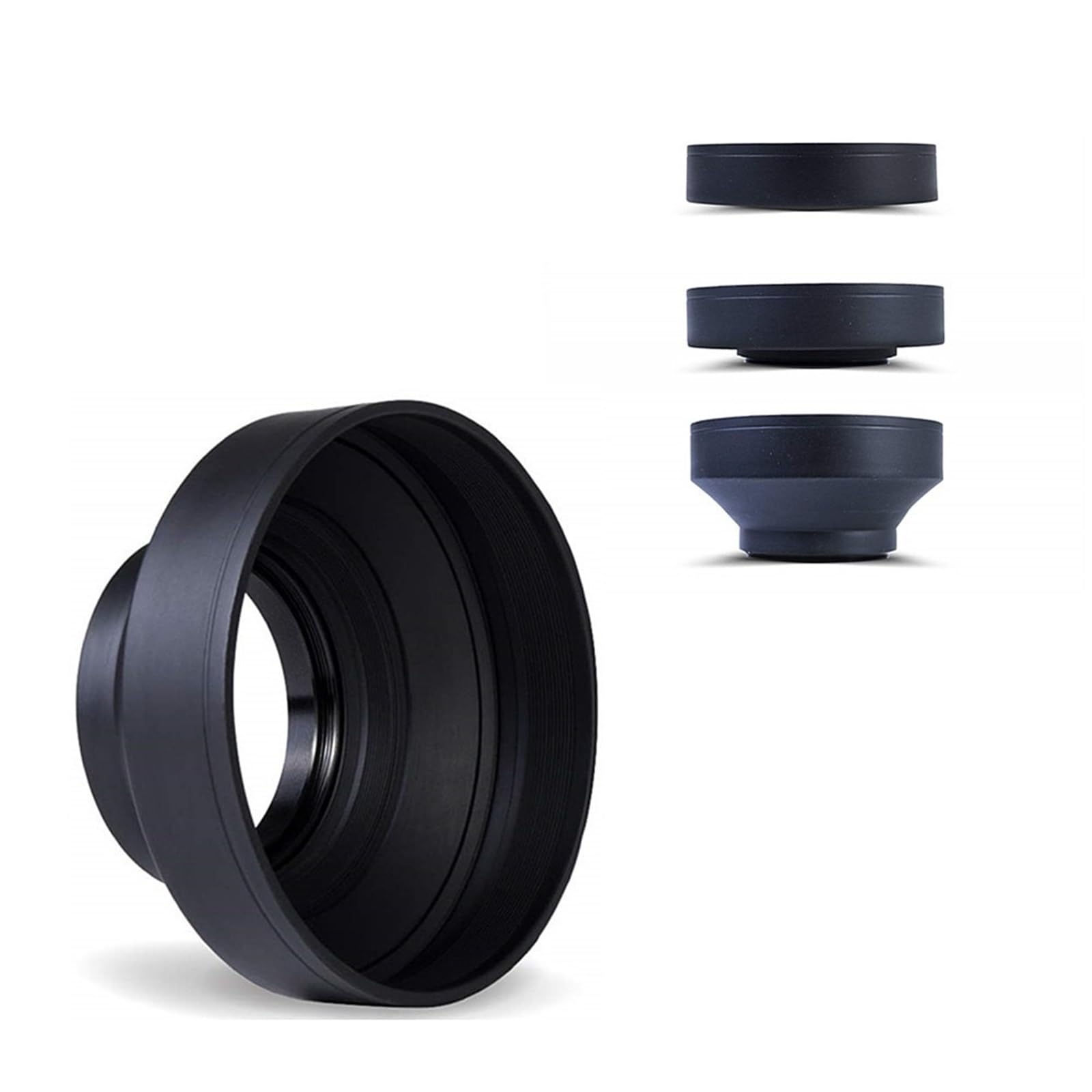 Amazon | 3 段階折りたたみゴム 3 で 1 レンズフード、パナソニック用