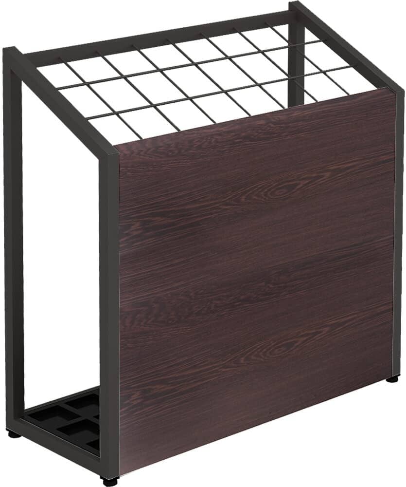 Amazon｜家具のAKIRA 傘立て 業務用 おしゃれ 24本 ダークブラウン木目