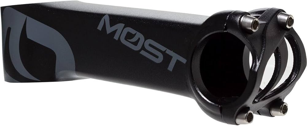 Amazon | MOST TIGER ALU TiCR エアロ マットブラック 31.8mm ステム