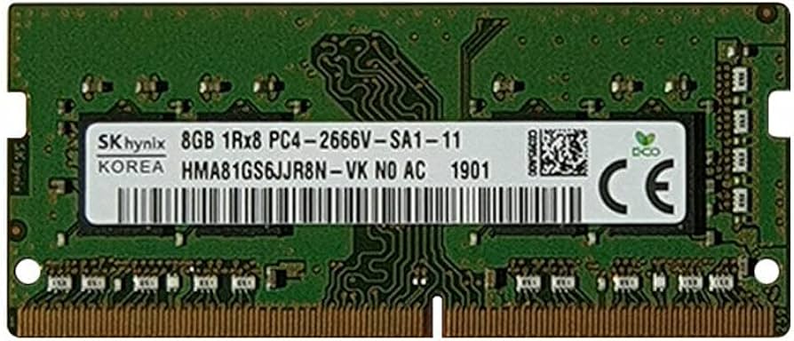 Hynix 8GB PC4-21300 DDR4-2666MHz 260-Pin SODIMM 1.2V Single Rank