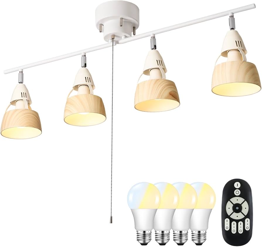 Amazon.co.jp : 共同照明 シーリングライト 4灯 調光 調色 LED電球60W