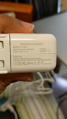 Amazon.co.jp: Junzhi Macbook Air 充電器 45W Mag 1 L型【PSE認証