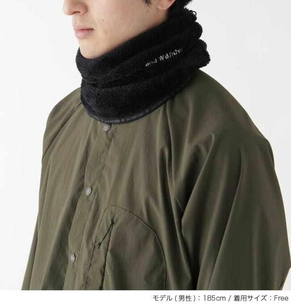 Amazon.co.jp: and wander アンドワンダー ハイロフトフリースネック