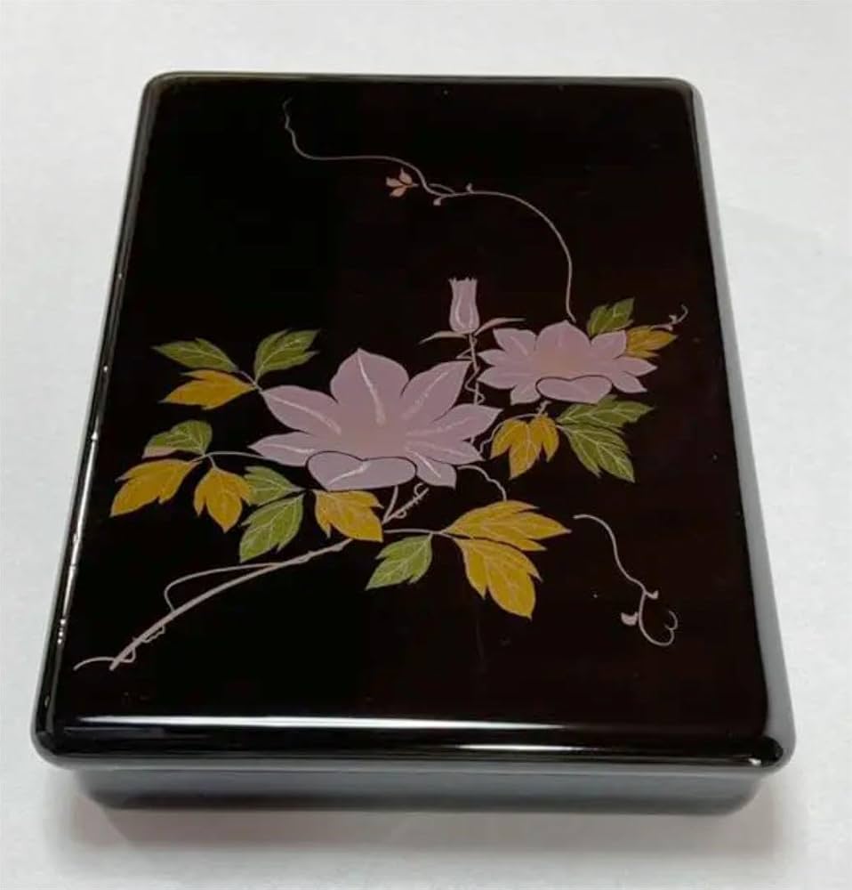 Amazon.co.jp: 今治 桜井漆器 文庫 Lacquerware utility Box : 文房具
