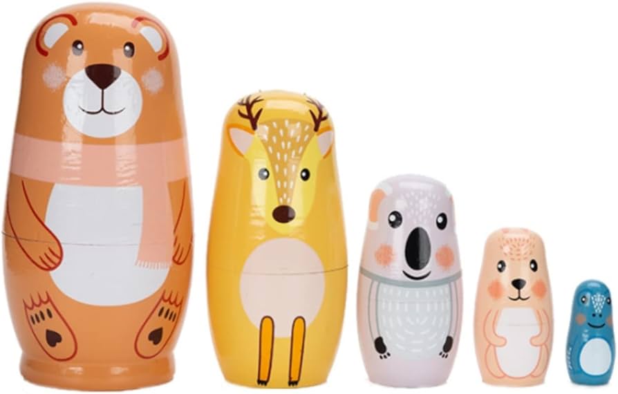 Amazon.co.jp: マトリョーシカ マトリョシカ 5 個のクマの入れ子人形