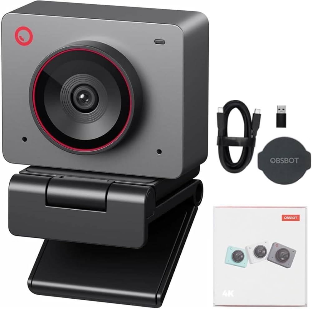 Amazon.com: OBSBOT Meet 2 Al-Powered 4K Webcam— Ultra HDR,1080p