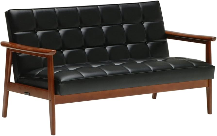 Amazon｜【カリモク60】 Kチェア ソファ 2人掛け スタンダードブラック