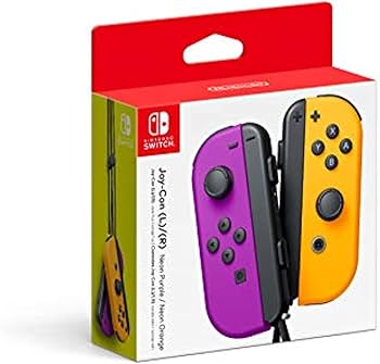 Amazon.com: Nintendo Neon Purple/Neon Orange Joy-Con (L-R
