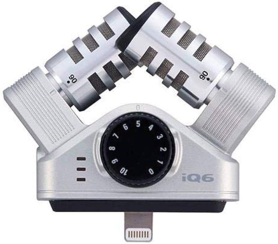 Amazon.com: Zoom iQ6 Stereo X/Y Microphone for iPhone/iPad for