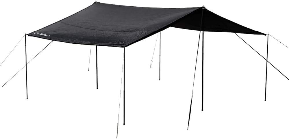 Amazon | CAMVIL ZIP-TARP ジッパータープ 5m ブラックコーティング