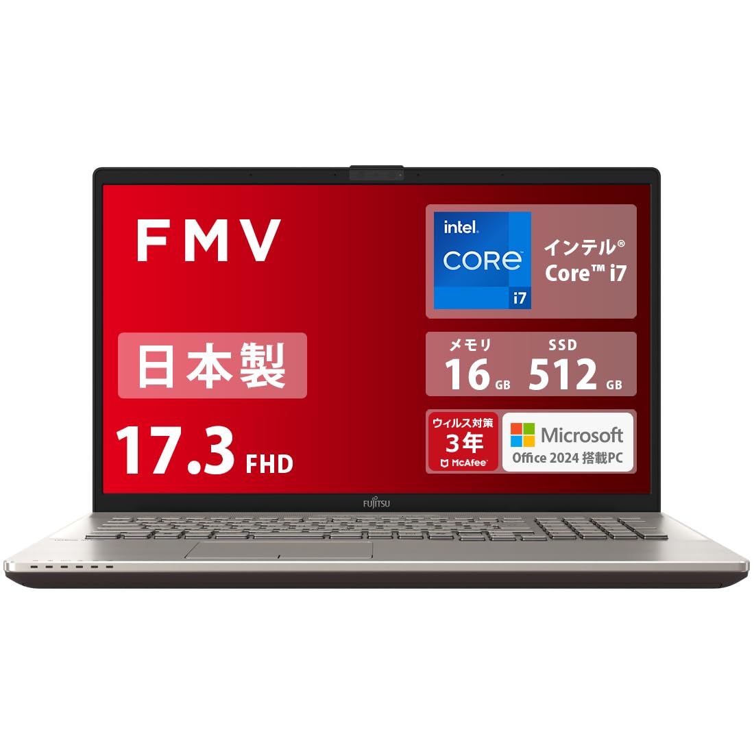 Amazon.co.jp: 富士通 ノートパソコン 日本製 FMV LIFEBOOK WN1/J3 (MS