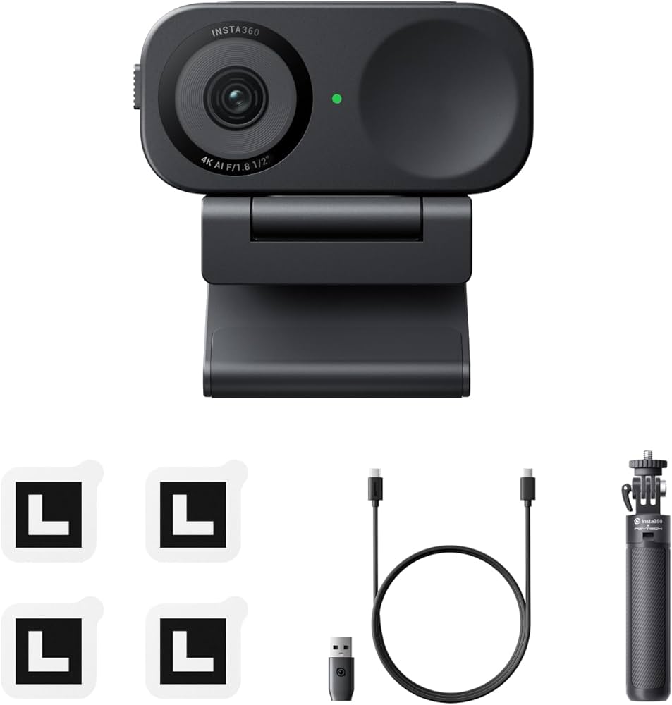Amazon.co.jp: Insta360 Link 2C 三脚キット - PC/Mac 用 4K ウェブ