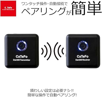 Amazon | CaTeFo カテフォ ワイヤレスピンマイクシステム 2.4GHz