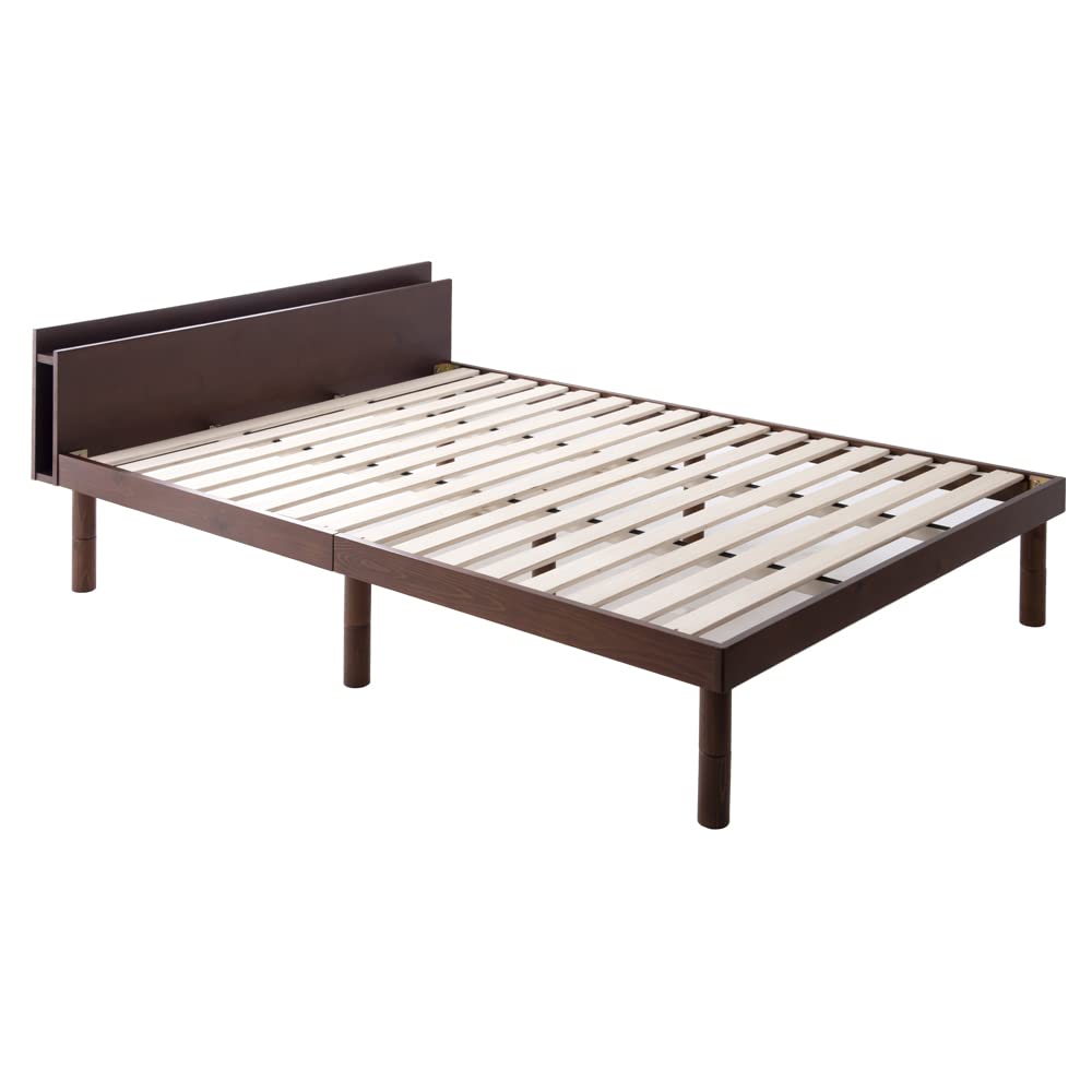 Amazon｜タンスのゲン ベッド セミダブル 北欧パイン 宮棚 【実用新案