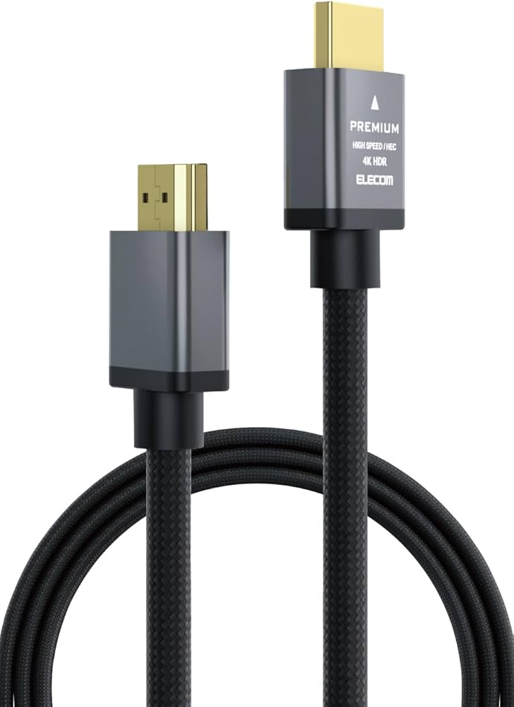 Amazon | エレコム HDMI ケーブル プレミアム 曲げに強い ナイロン