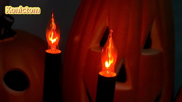 Konictom Flickering Flame Light Bulbs 1W, C7 E12 Incandescent (12