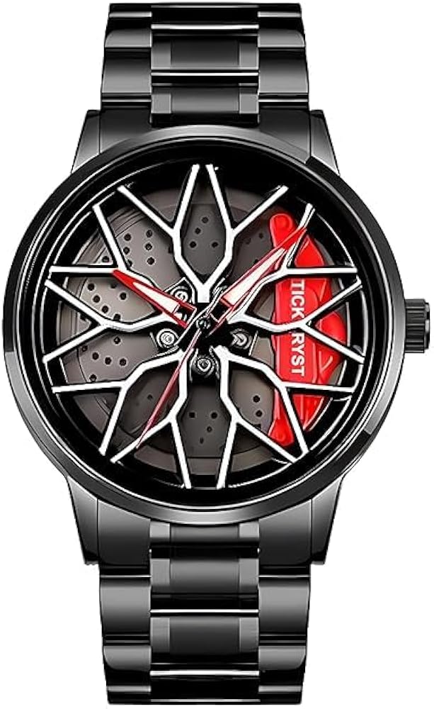 Buy TICK TRYST Car Watches for Men, Spinning Car Wheel Rim Watch