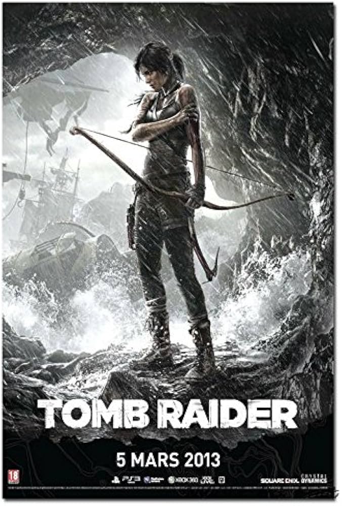 Amazon.com: Lawrence Painting Tomb Raider Lara Croft Game Art