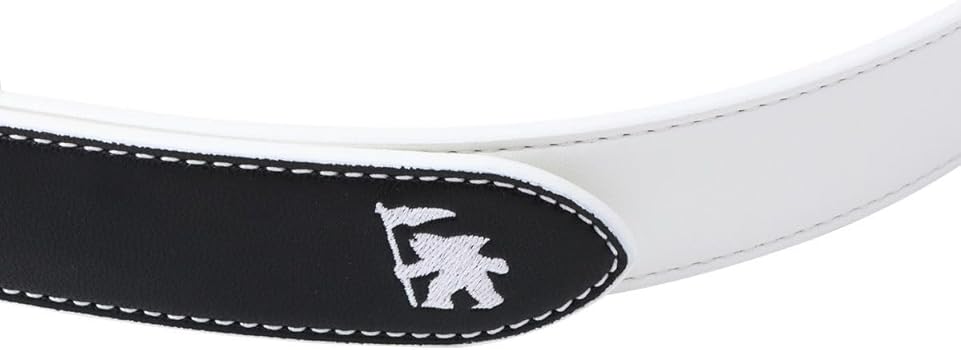 Amazon.co.jp: [ガッチャ] ゴルフ 切替 カラー 刺繍 ホールレス ベルト