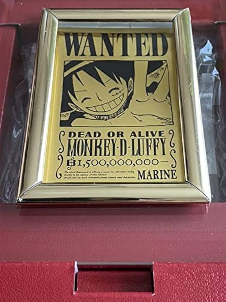 Amazon.co.jp: ONE PIECEルフィの手配書ゴールドカード(15億ベリー