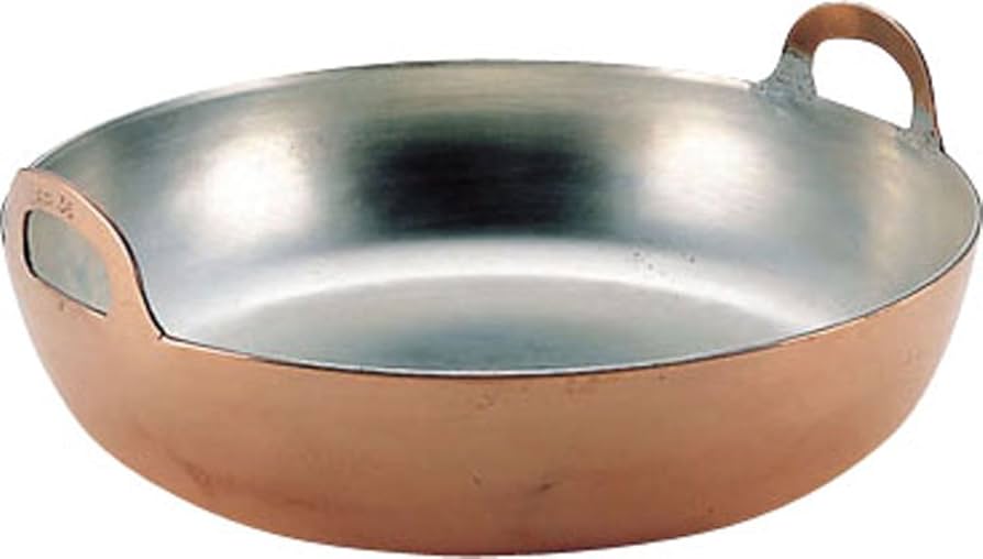 Amazon｜エムテートリマツ 天ぷら鍋 銅製 42cm｜揚げ鍋・天ぷら鍋