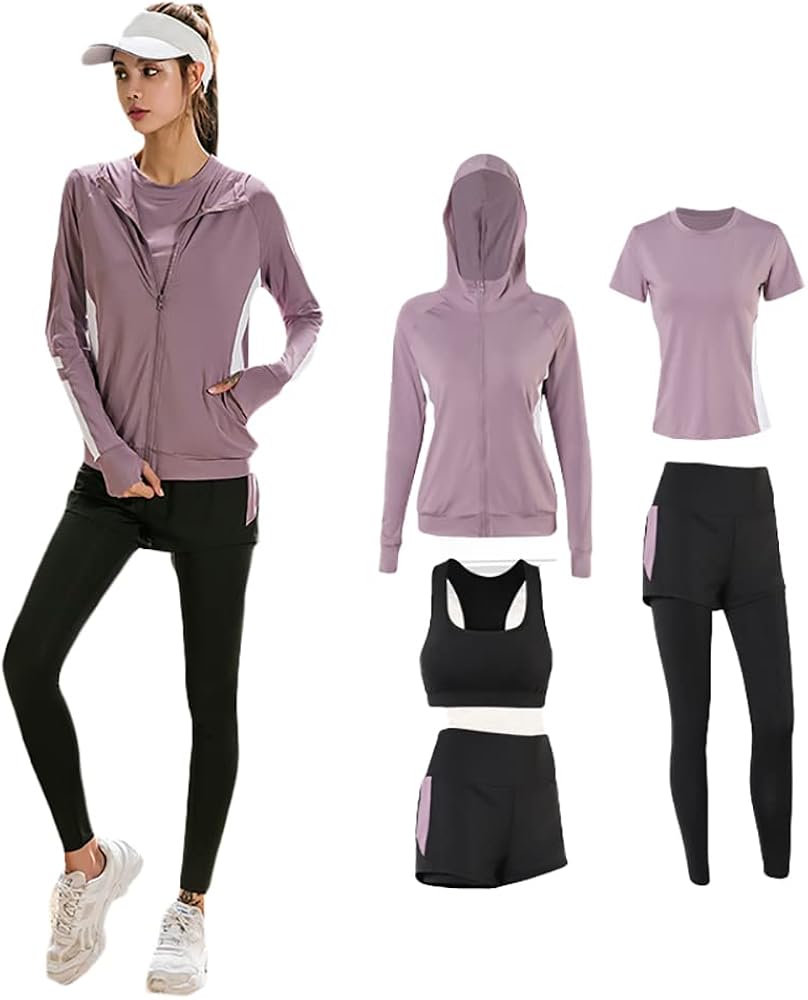 Amazon | [MTKCNTL] スポーツウェア レディース 5点セット上下
