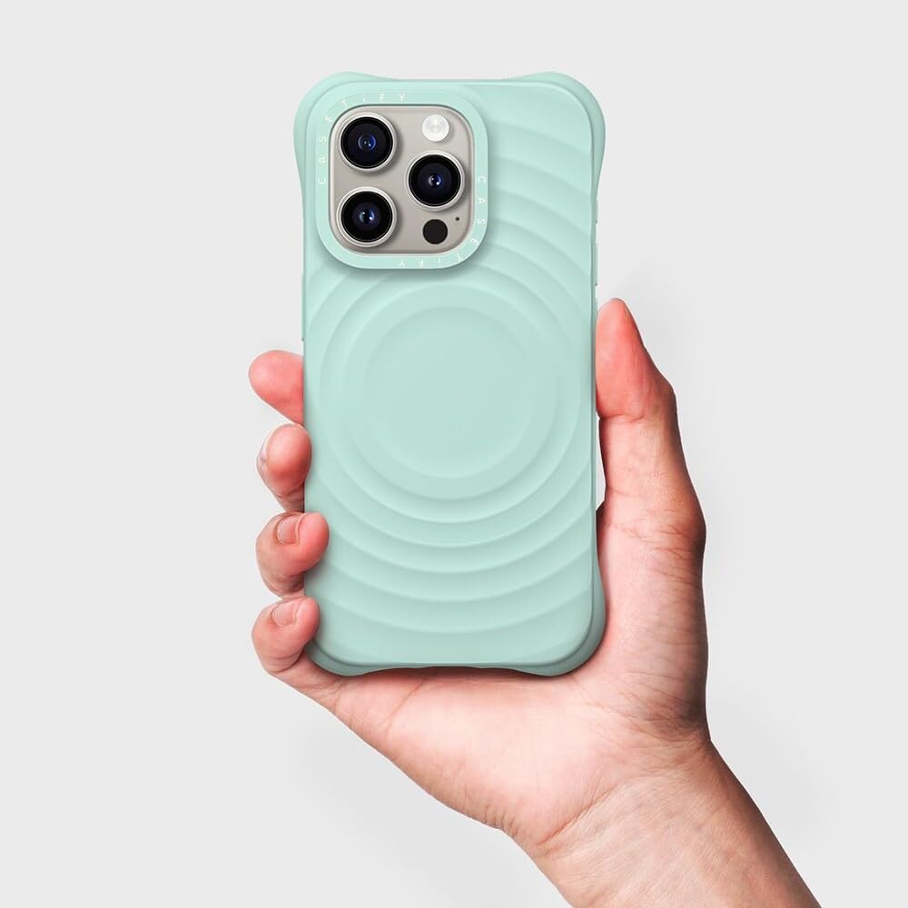 Amazon.co.jp: CASETiFY ウェーブ シリコン iPhone 15 Pro ケース [波