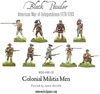 Amazon.com: Colonial Militia Men - 28mm Scale Plastic Miniatures