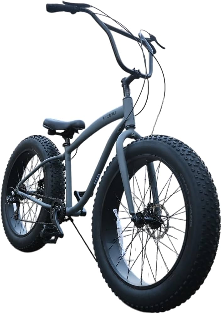 Amazon | ファットバイク 極太タイヤ チョッパーハンドル 26×4.9