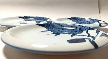 Amazon.co.jp: 有田焼 源右衛門窯 染付 向日葵 銘々皿 3枚組 : おもちゃ